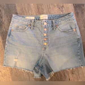 Like New Button Fly Midi Universal Thread Jean Shorts